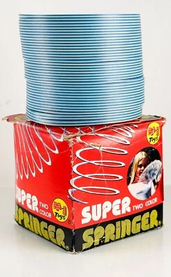Vintage M-1 Super Springer Toy Slinky Molenaar Made in USA w Box Kids 1970’s  - Image 1 of 4