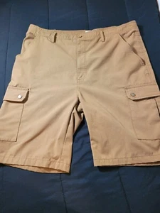 Copper Denim Shorts Mens 38 Waist Brown Cargo Pockets Cotton Blend Preowned - Picture 1 of 7