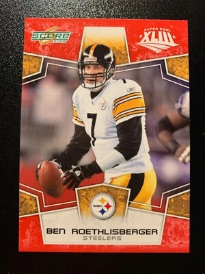 2008 Score RED Super Bowl Ben Roethlisberger #248. SP Steelers - Image 1 of 3
