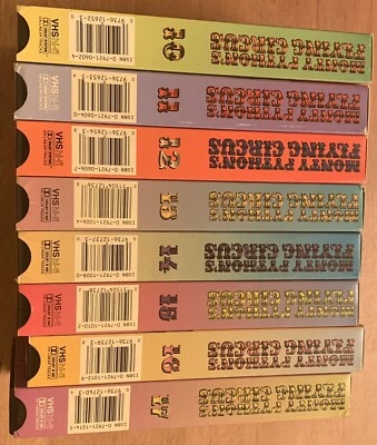 Set Of 8 Monty Python's Flying Circus VHS Tapes Volumes 10 - 17 - Image 1 of 4