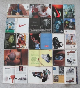 Lote de 21 Zapatos Deportivos Correr Años 90 De Colección Nike Air Original Revista Impreso Anuncio - Imagen 1 de 9