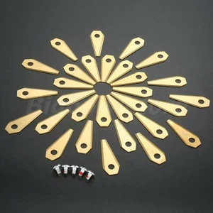 30x Lawnmower Spare Parts Titanium Coated Cutting Blade for Bosch Indego Robotic - Picture 1 of 6