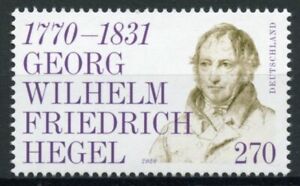 Germany Famous People Stamps 2020 MNH Georg Hegel Philosophers 1v Set
