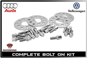 4pc 5mm Hub Centric Wheel Spacers Kit 5x100 / 5x112 | 57.1 | Audi & Volkswagen - Picture 1 of 4