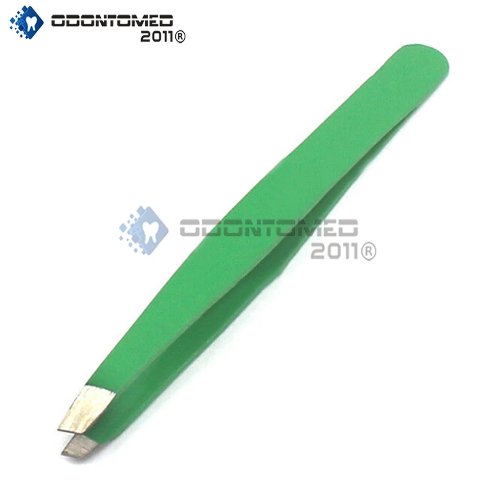 Профессиональный пинцет для удаления волос из нержавеющей стали с наклонным наконечником для бровей макияж-МЕДИАТОР - Изображение 1 из 1