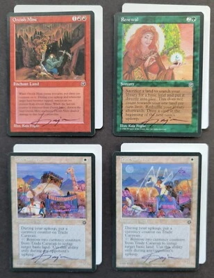 Kaja Foglio Signed Artist Proof Homelands Set_ ORCISH MINE, RENEWAL +2 AP _1/50! - Image 1 of 2
