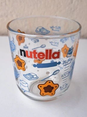 (2) VERRE GOBELET PUB CHOCOLAT " NUTELLA"   ADVERTISING DOSEUR TBE - Photo 1/4