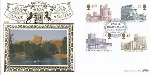 (94865) GB Benham 22Ct GOLD FDC D90 £5 £2 £1.50 £1 Castles Windsor 1997 - Picture 1 of 2