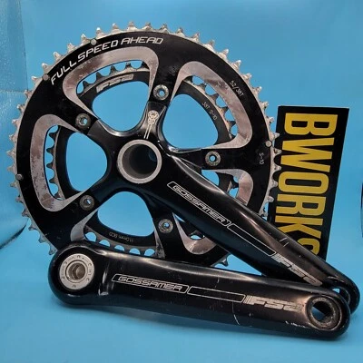 Pedivela FSA Gossamer dupla BB30 172,5mm 52/38t 5 parafusos 110 BCD 10 velocidades d21 - Imagem 1 de 4