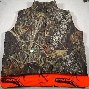 Gamehide Hunting Vest Large Brown Camouflage Mossy Oak Reservable - Picture 1 of 10