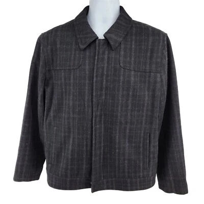 Alfani Men's Wool Blend Jacket Size M Gray Zip - Image 1 of 4