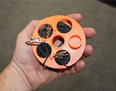 Carretel enrolador de antena 3,5" (90mm) diâmetro para antenas portáteis de rádio amador - Imagem 1 de 4