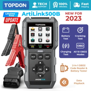 TOPDON ArtiLink AL500B OBD2 Diagnostic Scanner Tool Electrical Battery Tester US - Picture 1 of 19