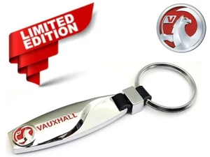 Vauxhall  Astra Insignia Zafira Teardrop Car Logo Keyring with Gift Pouch [S3] - Picture 1 of 3