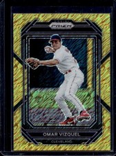 2023 Prizm Omar Vizquel Gold Shimmer Prizm #6/10 Indians