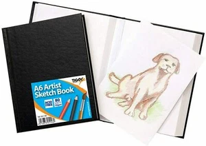 A6 Sketch Book Casebound Hardcover Pocket Size Artist Quality Cartridge Paper - Picture 1 of 2