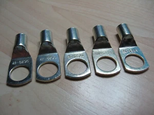 Lote de (5) terminales de anillo de batería M12 de 25 mm² 4 AWG 1/2" #E71CSS - Imagen 1 de 5
