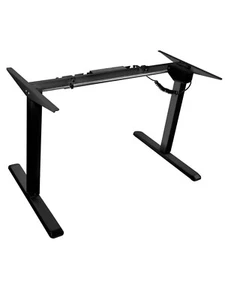 MOUNT-IT! MI-7980B Desk Frame Electric Powered Sit-Stand Metal Steel - Black - Picture 1 of 5