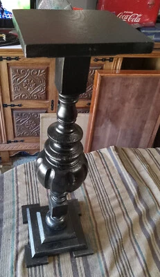 Pine Black Distressed Plant Stand   (PS2) - Image 1 of 4