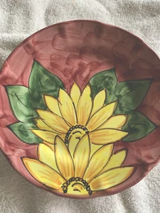 Rare Vietri Falcone 10” Flower Dinner Plate Made In Italy - Picture 1 of 7