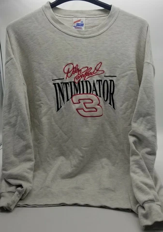 Vintage Jerzees Sweater Dale Earnhardt Intimidator Nascar USA Made Men's 2XL Cover