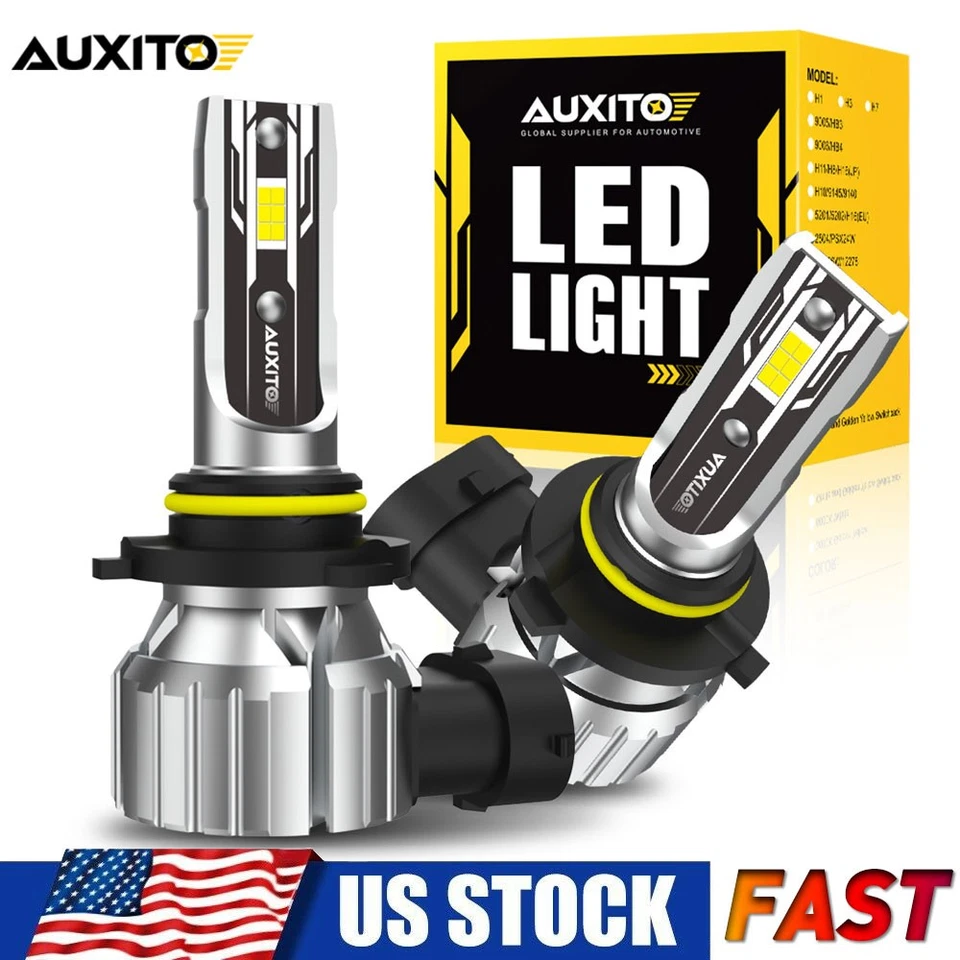 AUXITO 9006 LED Faros Bombillas 6500K Blanco Alto Bajo haz Luz Antiniebla 40000Lm 2x Foto 1 de 4