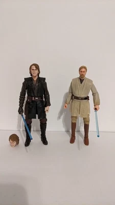 Star Wars Serie Negra La Venganza de los Sith Obi-Wan Kenobi y Anakin Skywalker Foto 1 de 3