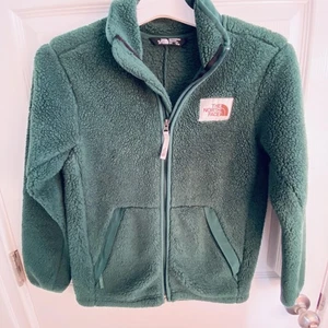 Chaqueta polar The North Face para niños mediana 10/12 verde Sherpa cremallera completa peluche difuso - Imagen 1 de 10