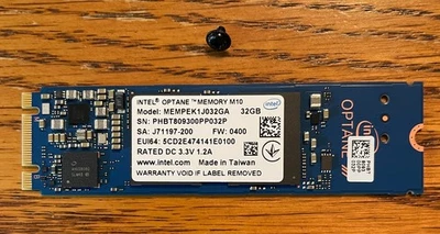 Intel Optane Memory M10 32 GB SSD M.2 2280 PCIe 3.0 3D Xpoint NVMe - Image 1 of 2