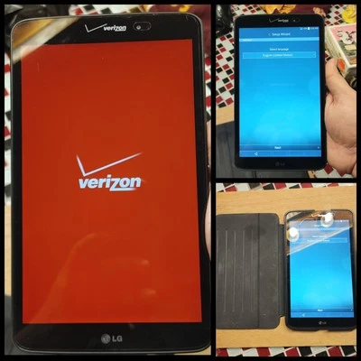 Tablet LG G Pad 8,3 pulgadas ~ LG-VK810 ~ Verizon bloqueada - 16 GB / negra Foto 1 de 4