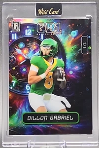 Dillon Gabriel 1/1 2024 Wild Card QB1 Rookie RC Vertical Rainbow Browns SSP - Picture 1 of 2