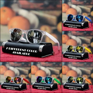 NUEVO ESPEJO UNISEX RETRO DIVERTIDO GAFAS DE SOL BARAJADAS TENDENCIA FIESTA ROCK TONOS CLAROS - Imagen 1 de 7