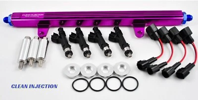 fit Nissan 180sx 240sx s13 SR20 SR20DET 650cc bosch ev14 Turbo Fuel Injectors - Image 1 of 4