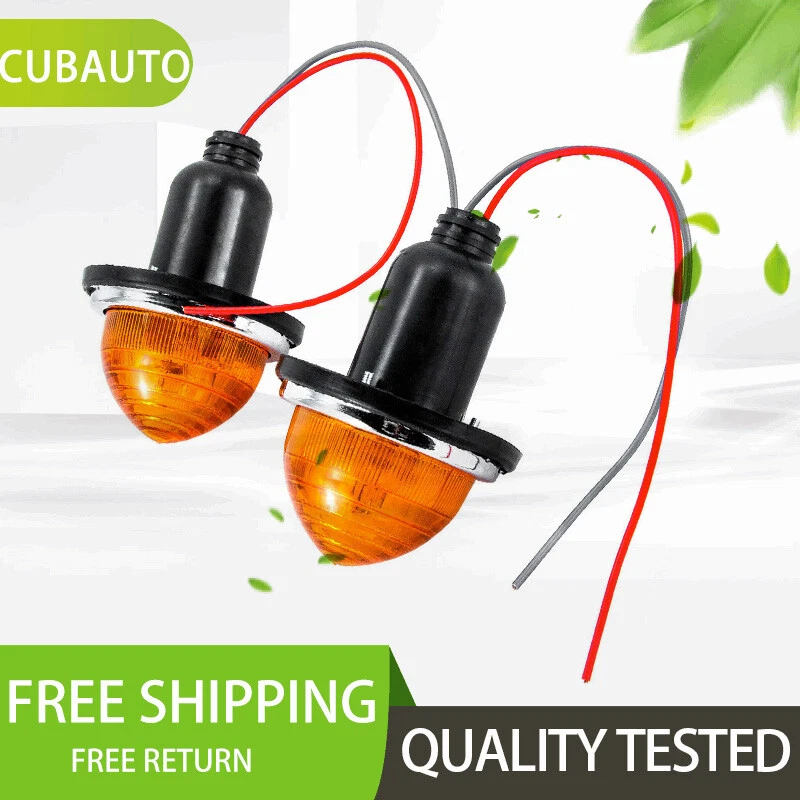 2Classic Mini Anteriore/Posteriore Ambra Indicatori Luci per LandRover L594 NUOVO ITA - Immagine 1 di 4