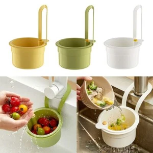 Separate Drain Bowl Anti-leakage Filter Basket New Hanging Bag Grid Racks - Picture 1 of 21