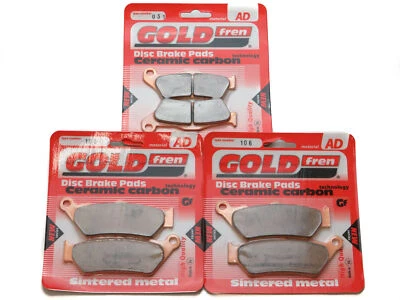 Goldfren Brake Pads Front & Rear For Ktm 990 Adventure (ABS Model) 2007-2012 - Image 1 of 3