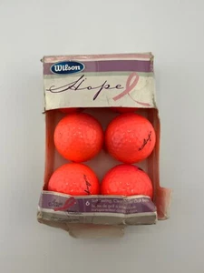 Wilson Hope Golf Balls 6 Pink Golf Balls Breast Cancer Research Foundation - Picture 1 of 8