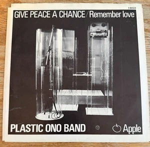 JOHN LENNON 45rpm Apple 1809 Give Peace A Chance - UNPLAYED MINT W/PS (1969) - Imagen 1 de 6