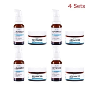 4 set crema e siero acido ialurinico antirughe idratazione pelle 1,01 fl oz 30 ml - Foto 1 di 12
