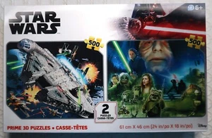 Nuevo en caja rompecabezas 3D Star Wars Two 500 piezas Prime - Imagen 1 de 3