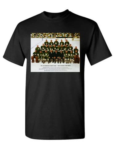 1967 - 68 Minnesota North Stars 1st Team Graphic Printed T Shirt NWOT Cover