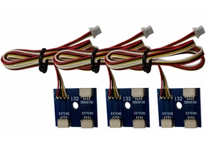 DCC Concepts ~ Líderes de Extensión Universal Cobalto-SS ~ 1 Metro ~ 3 Piezas ~ DCP-CBULL - Imagen 1 de 3