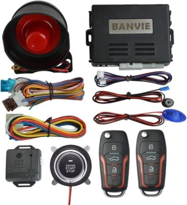 Sistema De Seguridad Alarma Entrada Sin Llave Para Carro Con Encendido 2 Remotos - Imagem 1 de 4