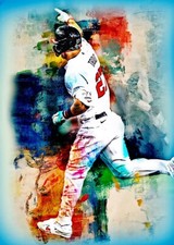 Mike Trout Los Angeles Angels  1/5   ACEO Art Print Card By.Marci