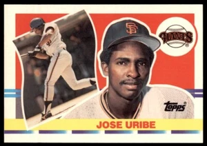 1990 Topps Big Jose Uribe San Francisco Giants #213 2087c - Picture 1 of 2