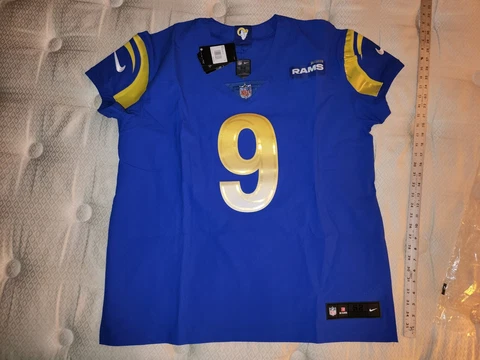 MATTHEW STAFFORD #9 LA RAMS 2021 Authentic Nike Elite Football Jersey sz 52 NWT Cover