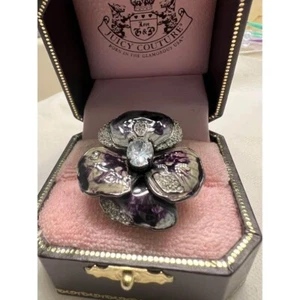 BN Juicy couture pansy ring size 6 new in box - Picture 1 of 9