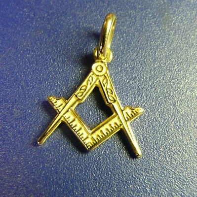 Freimaurerei Anhänger aus Gold 750 Tausendstel Team E Kompass - Bild 1 von 2