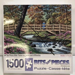 BITS AND PIECES 1500 PC Puzzle 24x33" Make A Wish Factory Sealed Bag Marked Box - Picture 1 of 4