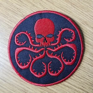 Toppa uniforme logo Agents of Shield/Captain America Hydra rosso/nero larghezza 3 pollici - Foto 1 di 4